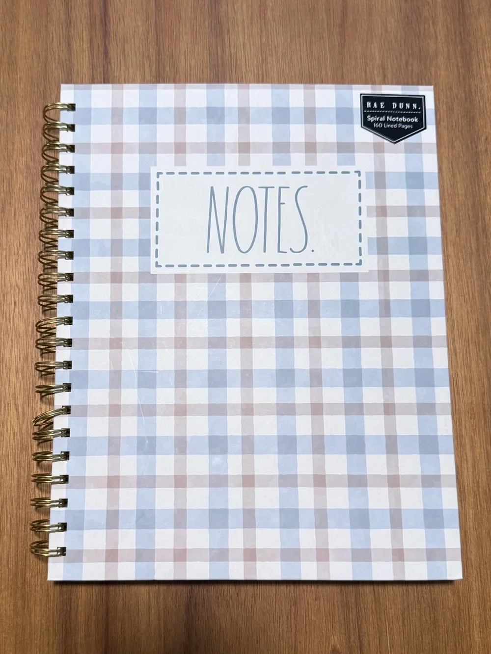 Rae Dunn Spiral 'Notes' Notebook | NWT